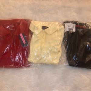 NWT 3 Nautica L/XL Girl Polo School Uniform Shirts